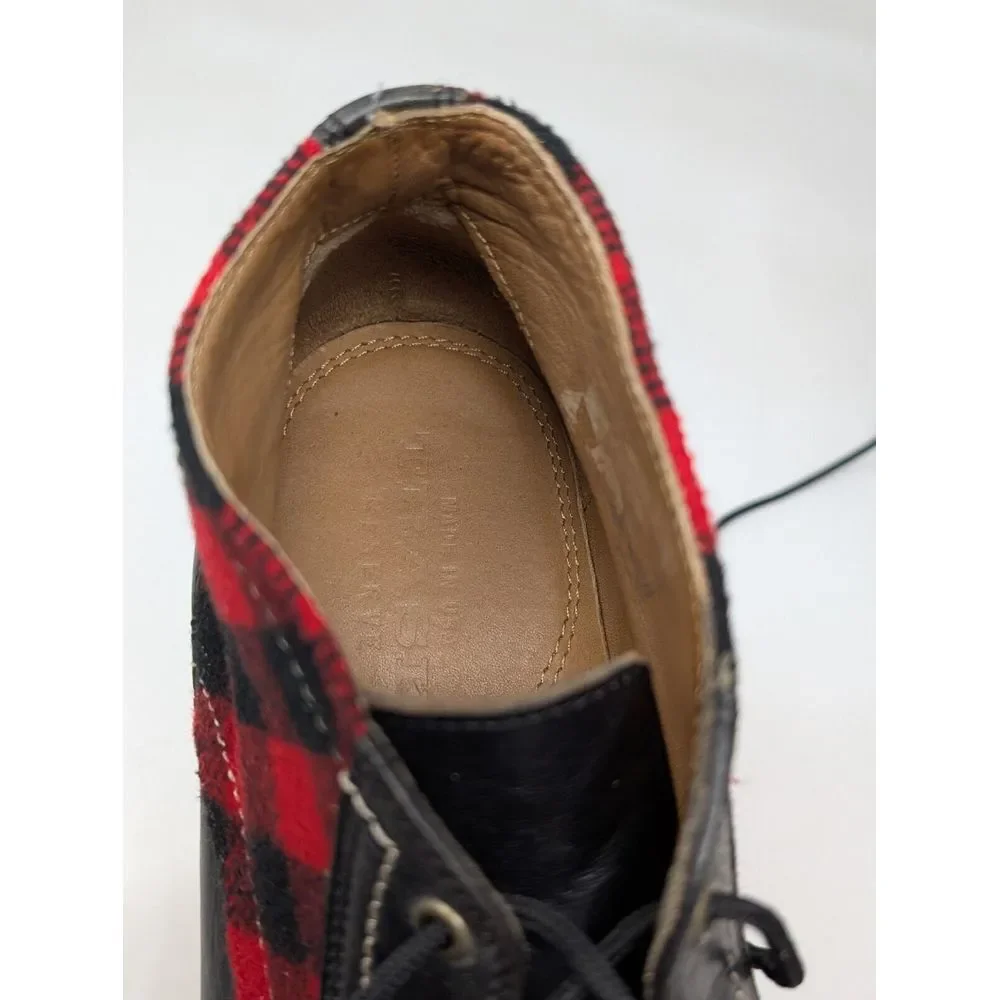 H.S. Trask Reserve Buffalo Plaid Chukka Boots Men's Size 9 M Made‎ in USA Vibram